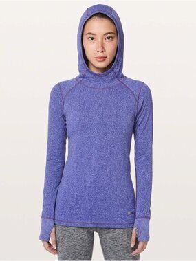 The Running Room Fit-Wear SWIFTLY TECH Active top LS Heathered Purple Small run